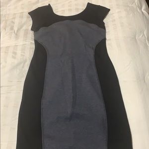 Athleta black and grey mid length dress xs